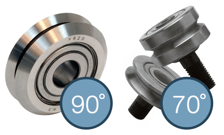 90°V形滾輪與70°V形滾輪的對(duì)比 90°V形滾輪與70°V形滾輪的對(duì)比
